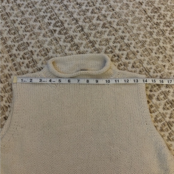 Vintage LL Bean Silk and Cotton Mock-neck Sweater Tank - Picture 4 of 5